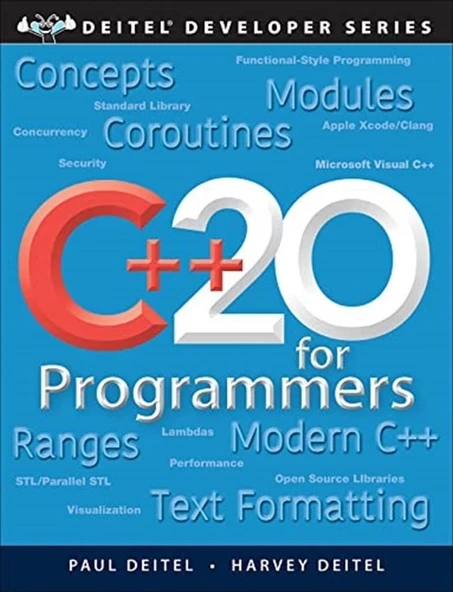 C++20 for Programmers: An Objects-Natural Approach (Deitel Developer Series) 3rd Edition Paul J. Deitel, Harvey Deitel ürün görseli 1