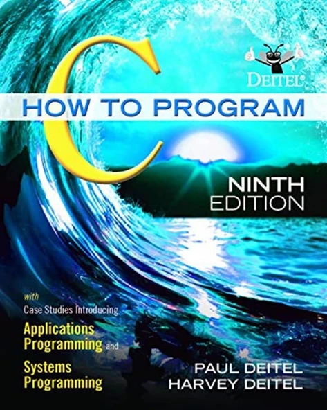 C How to Program  with Case Studies in Applications and Systems Programming (9th Edition) Paul J. Deitel, Harvey Deitel ürün görseli 1