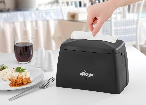 Rulopak Tekçek Maxi Peçete Dispenseri Siyah - Resim 6