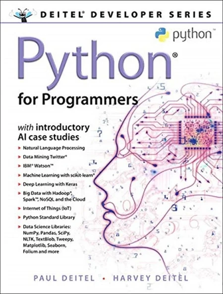 Python for Programmers: with Big Data and Artificial Intelligence Case Studies Paul J. Deitel, Harvey Deitel ürün görseli 1