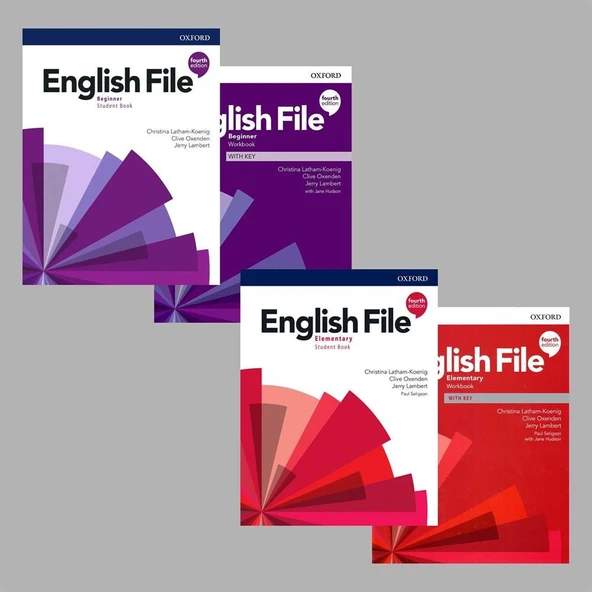 English File 4th Edition Beginner + Elementary Student's Book With Online Practice + Workbook (Access Code VARDIR) ( 2 li SET) ürün görseli 1