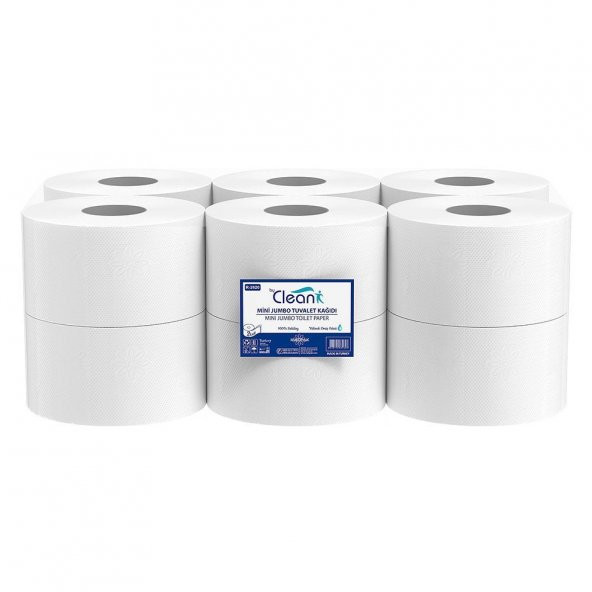 Rulopak By Clean Mini Jumbo Tuvalet Kağıdı 2 Katlı 12Li Paket 3,5 Kg ürün görseli 1