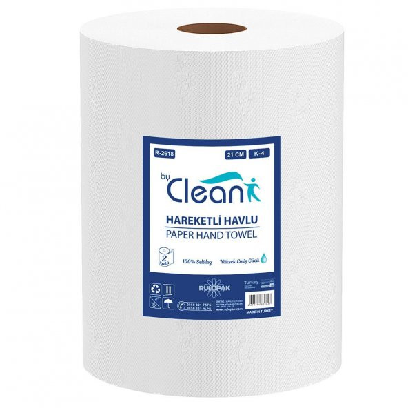 Rulopak By Clean Hareketli Havlu 2 Katlı 21 Cm 67 M 6Lı Paket 4 Kg ürün görseli 1