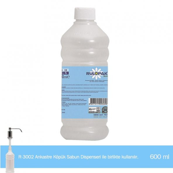 Rulopak Ankastre El Temizleme Köpüğü 500 Ml ürün görseli 1