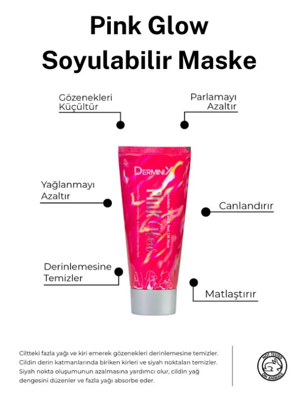 Derminix Glow Serisi Soyulabilir Maske 2 li Set - Resim 3