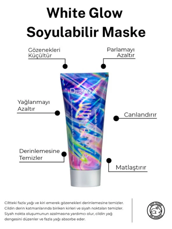 Derminix Glow Serisi Soyulabilir Maske 2 li Set - Resim 4