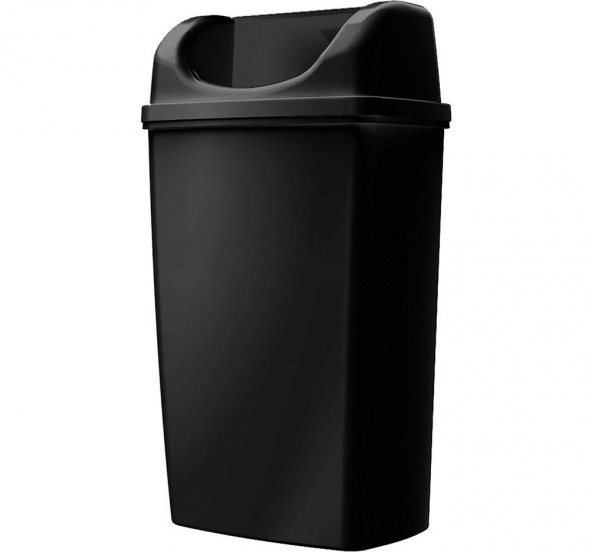 Rulopak Duvara Monte Çöp Kovası 50 Litre Siyah ürün görseli 1