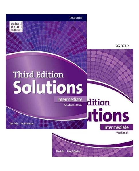 Oxford Solutions Third Edition intermediate Student's Book+Workbook+Downloadable CD ürün görseli 1