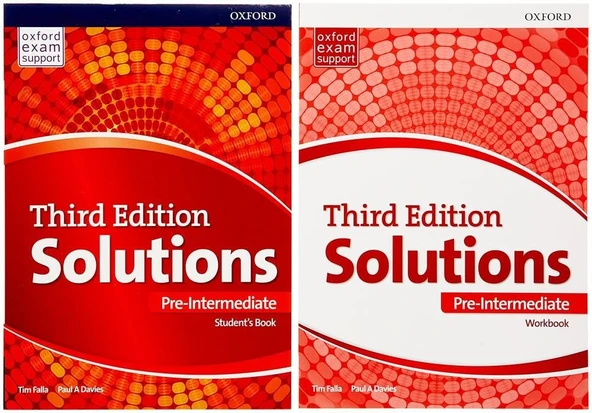 Oxford Solutions Third Edition Pre-intermediate Student's Book+Workbook+Downloadable CD ürün görseli 1