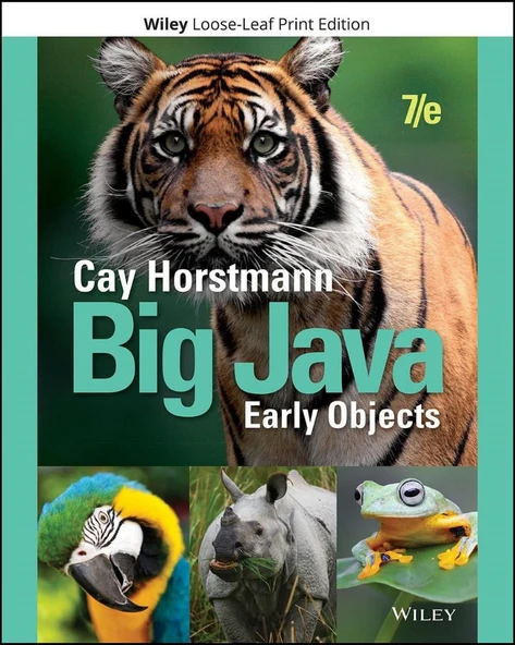 Big Java_ Early Objects, 7e-Wiley (2019) (7th Edition) Cay S. Horstmann ürün görseli 1