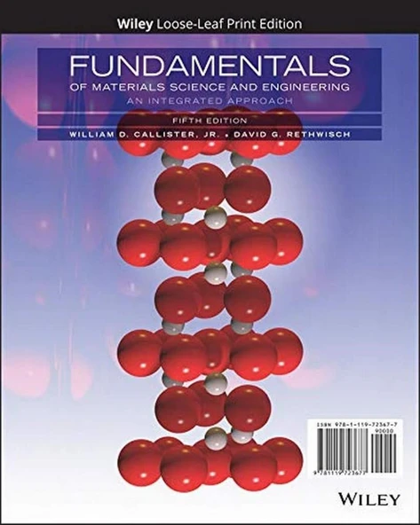 Fundamentals of Materials Science and Engineering_ An Integrated Approach-Wiley (5th Ed. - 2015) William D. Callister, David G. Rethwisch ürün görseli 1