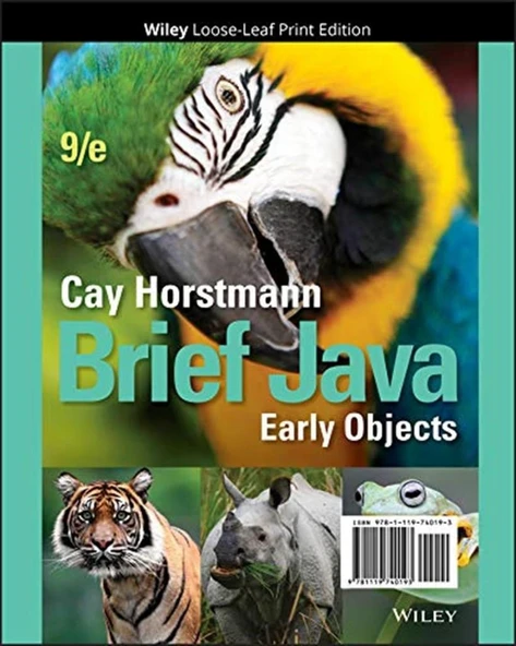 Brief Java Early Objects-Wiley (9th Ed. - 2018) Cay S. Horstmann ürün görseli 1