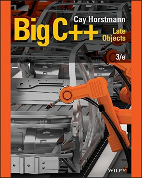 Big C++ Late objects-Wiley (3rd Ed. - 2018) Cay S. Horstmann ürün görseli 1