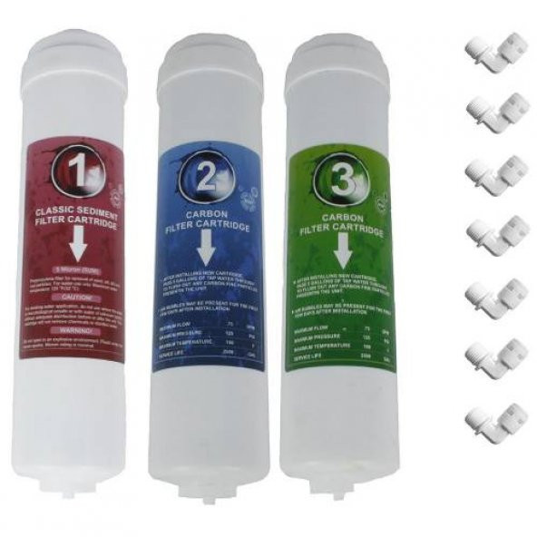 Su Arıtma Filtre Seti - Inline Set Lg Mebran (En İyi Fiyatlı Set) ürün görseli 1