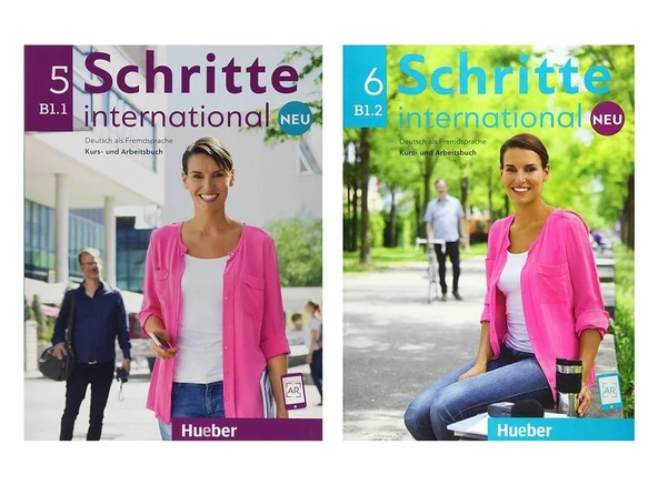Schritte International Neu 5 ( B1.1 ) + Schritte International Neu 6 ( B1.2 ) Kurs Und Arbeitsbuch + Ar Teknolojisi Ile Kolay Öğrenme ürün görseli 1