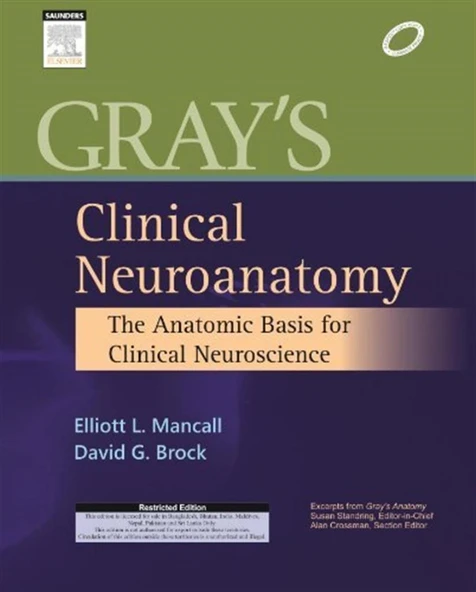 Gray's Clinical Neuroanatomy:The Anatomic Basis for Clinical Neuroscience, 1ED by Elliott Mancall (2013-07-06) ürün görseli 1
