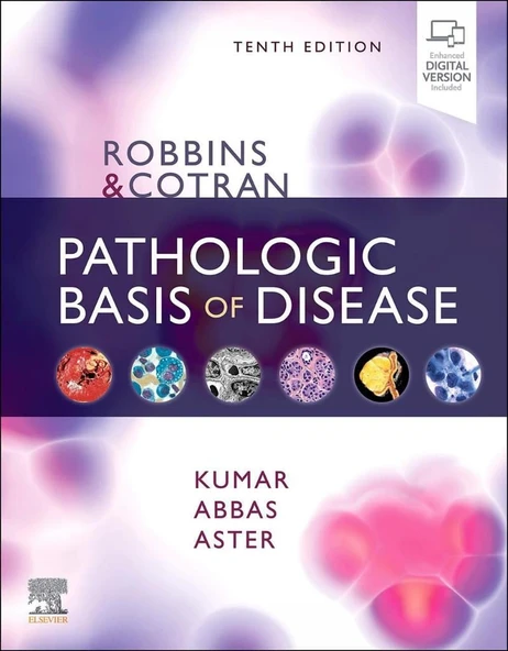 Robbins & Cotran Pathologic Basis of Disease (Robbins Pathology) 10th Edition  Vinay Kumar MBBS MD FRCPath ürün görseli 1