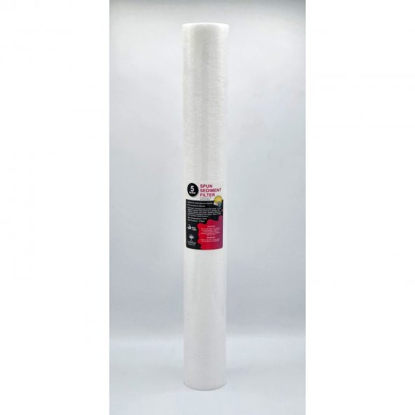 20'' 5 Mikron Pp Spun Sediment Açık Kasa Su Arıtma Filtresi (20'' Housing Uyumlu 1. Aşama Filtre) ürün görseli 1