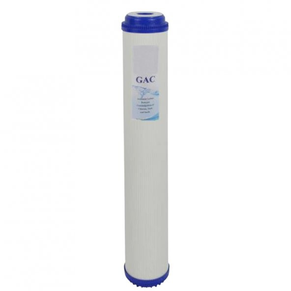20'' Gac Coconut Bazlı Granül Aktif Karbon Su Arıtma Filtresi (20'' Housing Uyumlu 2. Aşama Filtre) ürün görseli 1