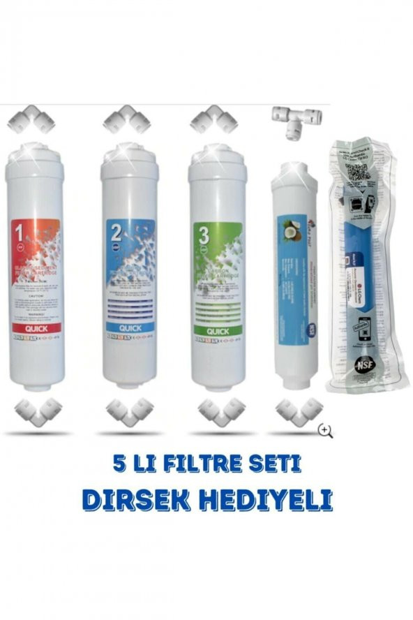 Kapalı Kasa Su Arıtma Cihazı Filtresi 5li Filtre Seti Membranlı ürün görseli 1