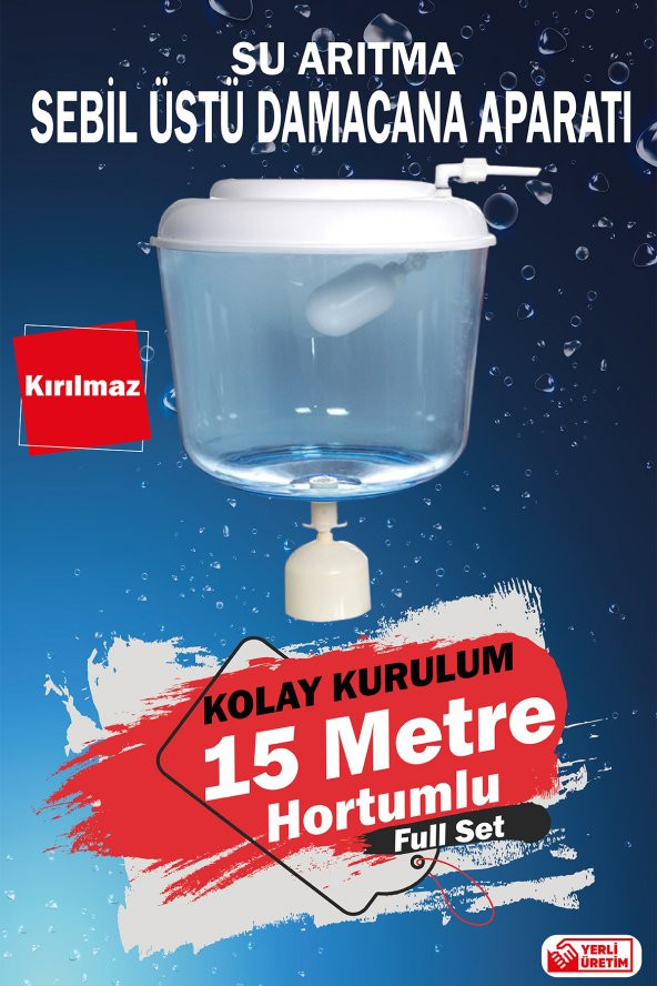 Thomas Uyumlu Sebil Üstü Aparatı Kırılmaz,Hazneli (15 Metre Hortumlu) ürün görseli 1