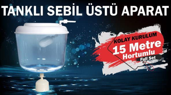 Thomas Uyumlu Sebil Üstü Aparatı Kırılmaz,Hazneli (15 Metre Hortumlu) - Resim 4