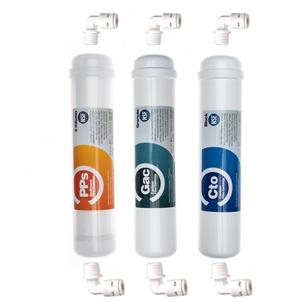 Aquaturk Su Arıtma Ihlas Aura Cebilon Plus 3lü Filtre Seti Inline Sistem Eco Seri ürün görseli 1