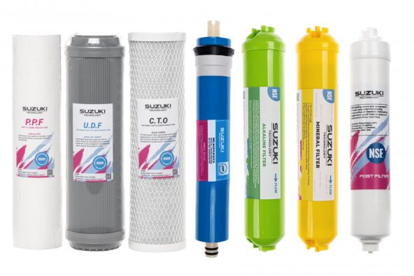 Açık Kasa Su Arıtma Cihazı Tam Set (7 Filtre)alkali Ve Mineral Filtre Ilaveli ürün görseli 1