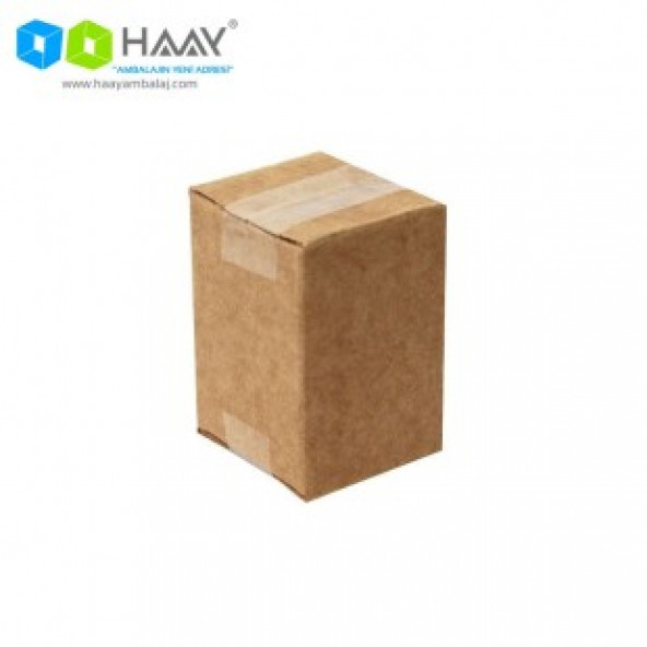 HAAY AMBALAJ 3x3x4 Cm Tek Oluklu Kraft A-Box Koli  (100 adet ) ürün görseli 1