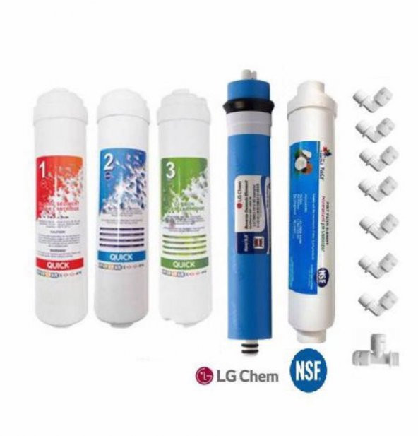 Reverse Osmosis 5'Li Lg Membranlı Inline Filtre (Tüm kapalı Kasalara Uyumludur) ürün görseli 1