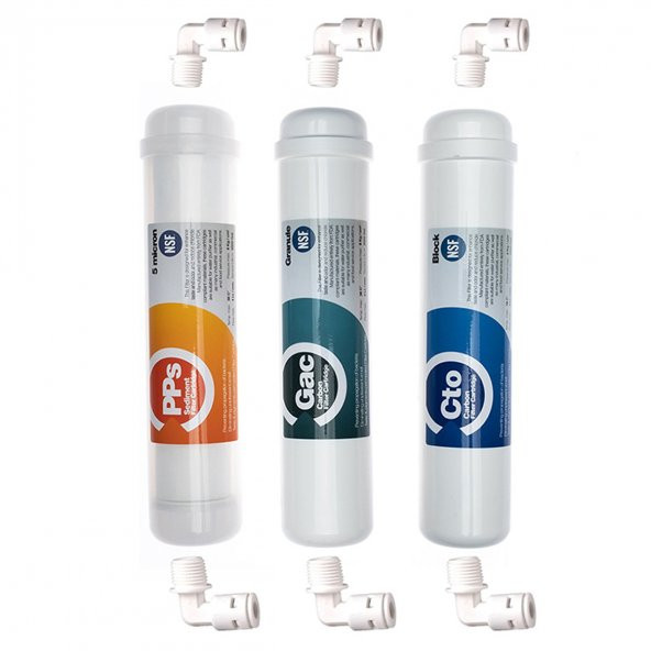 Su Arıtma Ihlas Aura Cebilon Plus 3lü Filtre Seti Inline Sistem Eco Seri ürün görseli 1