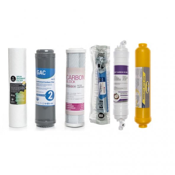 Sulook Açık Kasa Su Arıtma Cihazlarına Uyumlu 6lı Filtre Seti Lg Membranlı ürün görseli 1