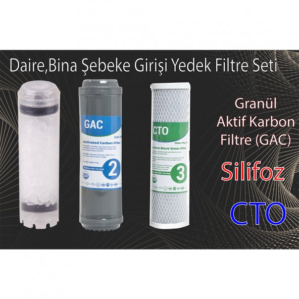 Sulook Atlas Daire Girişi 3lü Silifozlu Yedek Filtre Kireç Önleyici ürün görseli 1