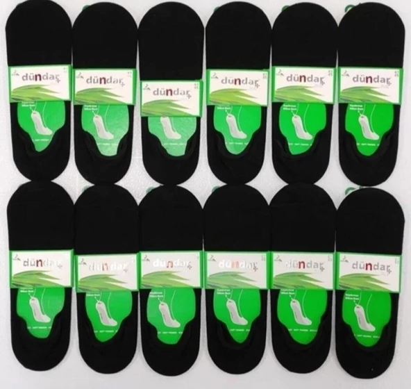 DÜNDAR PLUS 5541 ERKEK BAMBU SİLİKONLU BABET ÇORAP 12 ADET ürün görseli 1