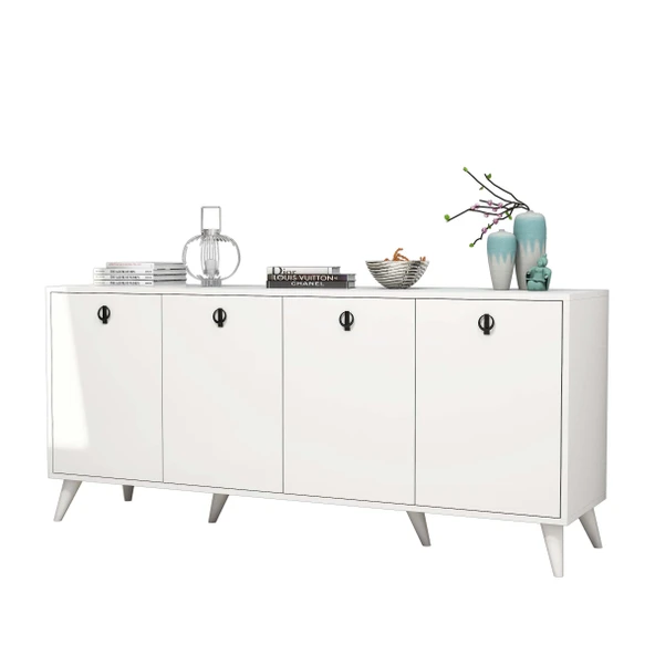 Mezza 1614 Elite 180 Cm Modern Konsol Beyaz - Resim 5
