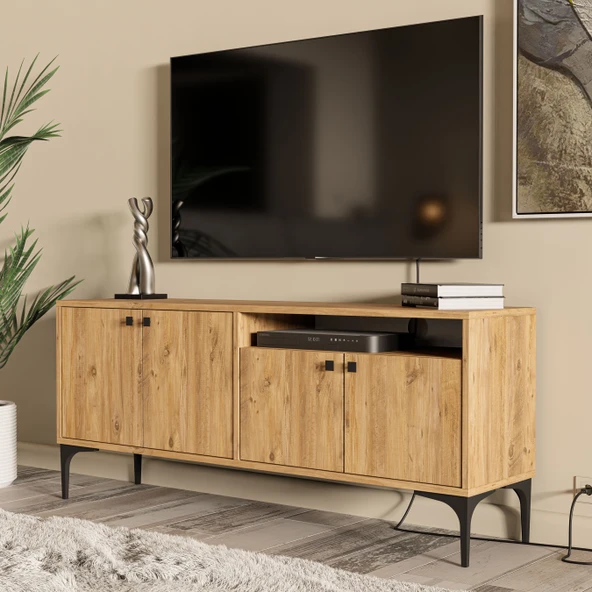 Mezza 1540 ARTEMIS 139 CM TV ÜNİTESİ ATLANTİK ÇAM ürün görseli 1