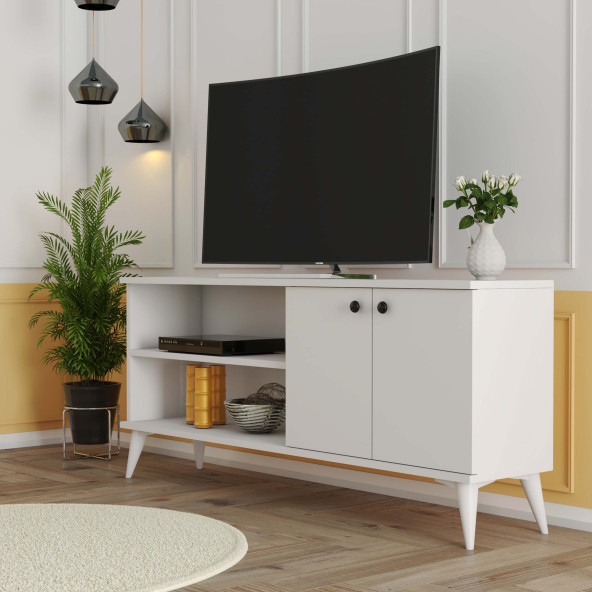 Mezza 1574 EVEREST 138 CM TV ÜNİTESİ BEYAZ ürün görseli 1
