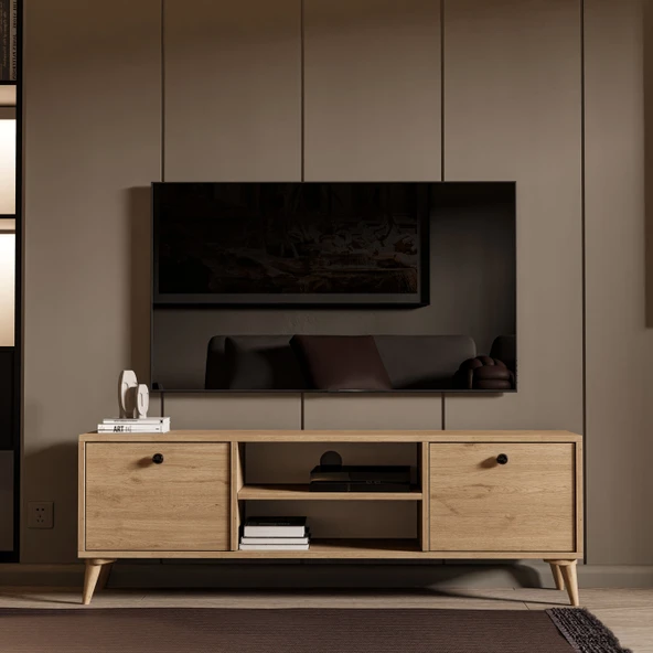 Mezza 1122 Dolce 138 CM Tv Ünitesi Sepet Renk - Resim 3