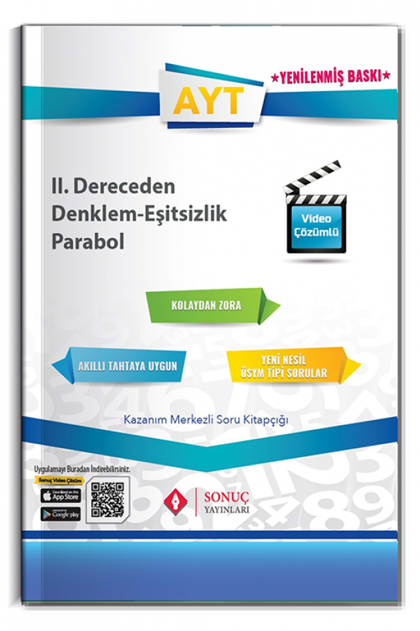 AYT II. Dereceden Denk. Eşitsizlik Parabol Yenilenmiş Baskı Sonuç Yayınları ürün görseli 1