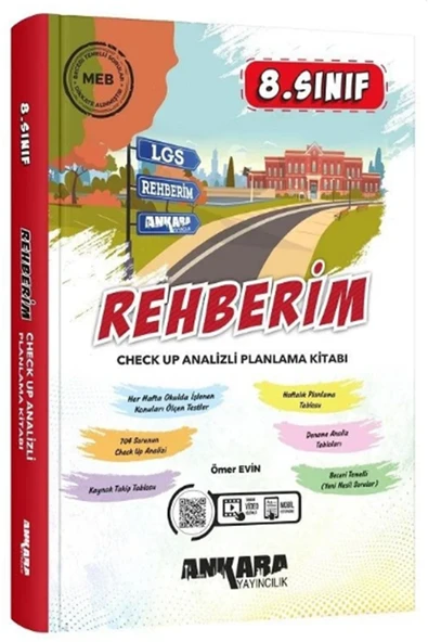 Ankara Yayıncılık 8. Sınıf LGS Rehberim Check Up Analizli Planlama Kitabı ürün görseli 1