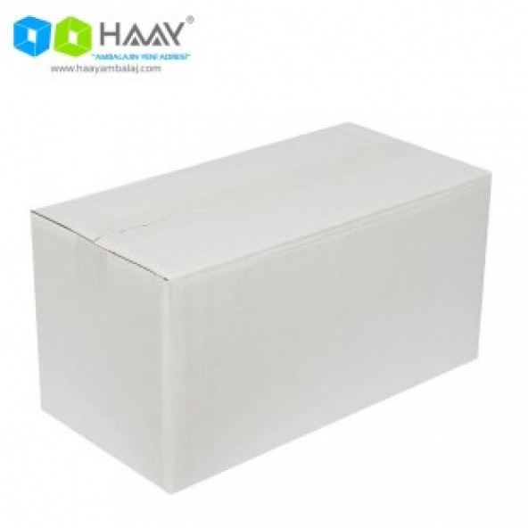 HAAY AMBALAJ 40x20x20 Cm Beyaz Çift Oluklu A-Box Koli 10 ADET ürün görseli 1