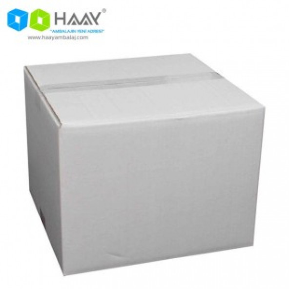 HAAY AMBALAJ 32x32x24,5 Cm Beyaz Çift Oluklu A-Box Koli 10 ADET ürün görseli 1