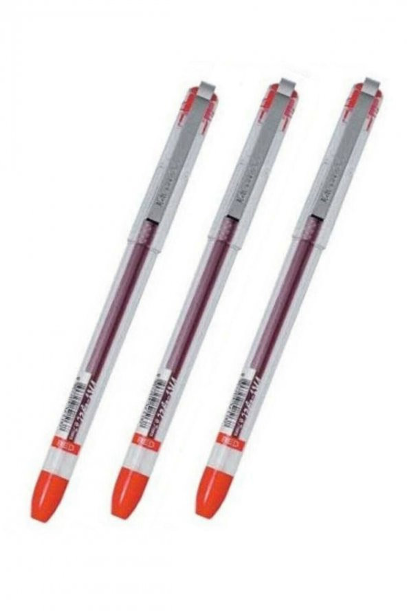My Gel 0.5mm Kırmızı Ince Iğne Uçlu Jel Kalem 3 Adet ürün görseli 1
