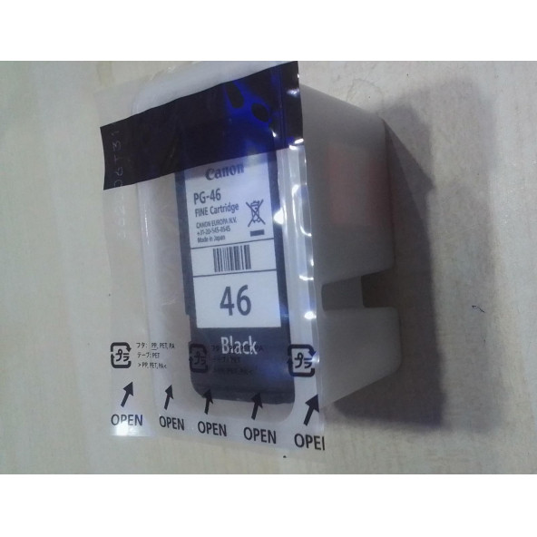 PG 46 CANON PG-46 ORJİNAL SİYAH KARTUŞ (E404 / E414 / E464 / E474 / E484) - Resim 3