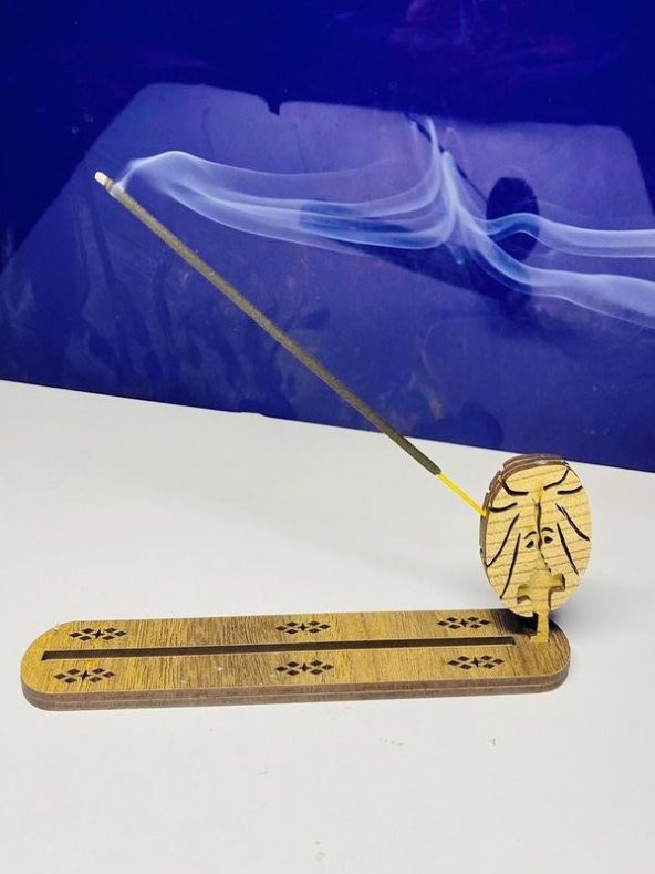Otantik Yeni Model İkizler Burcu Ahşap Ev Tütsü Kayığı (1 ADET TÜTSÜ HEDİYELİ) ürün görseli 1