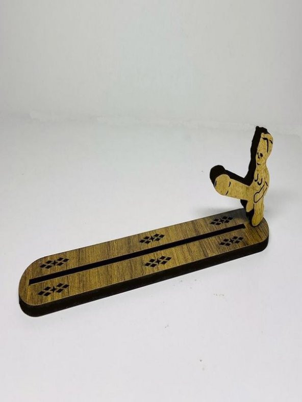 Otantik Yeni Model Bereket Tanrısı Ahşap Ev Tütsü Kayığı (1 ADET TÜTSÜ HEDİYELİ) ürün görseli 1