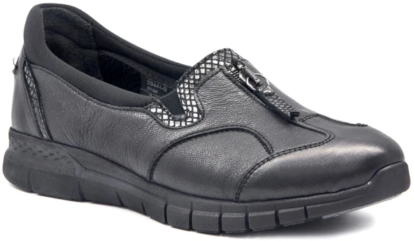Forelli 9K 29444 Siyah Bayan Ayakkabı Comfort ürün görseli 1