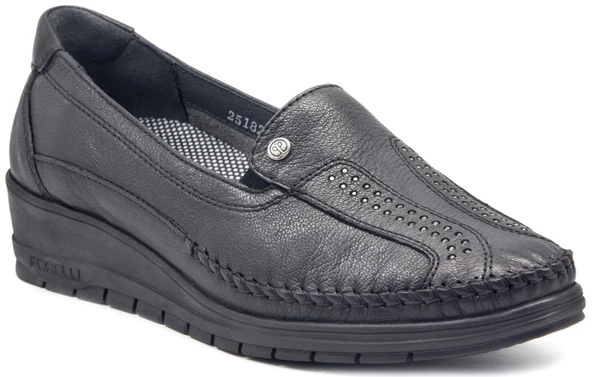 Forelli 25182 Siyah Bayan Ayakkabı Comfort ürün görseli 1