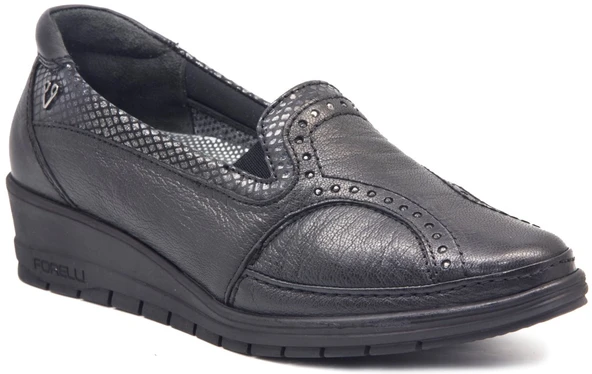Forelli 9K 25109 Siyah Bayan Ayakkabı Comfort ürün görseli 1