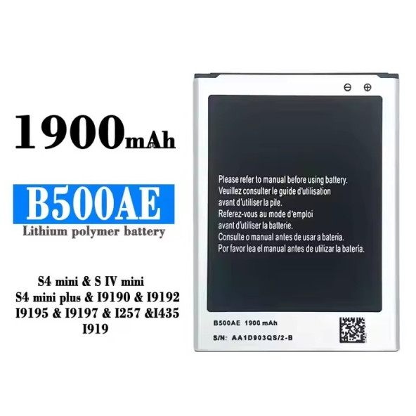 Samsung Galaxy S4 Mini B500AE B500BE Pil 1900mAh (Uzun ÖmürlüBatarya) CEPTELB000951 ürün görseli 1